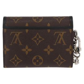 LOUIS VUITTON Monogram Macassar Porte Feuille Compact Wallet M60167 Auth 153698 - 0