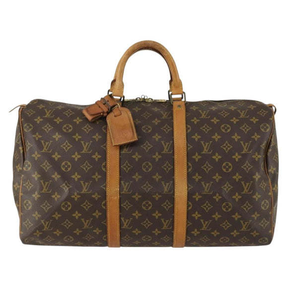 LOUIS VUITTON Monogram Keepall 50 Boston Bag M41426 LV Auth 153701