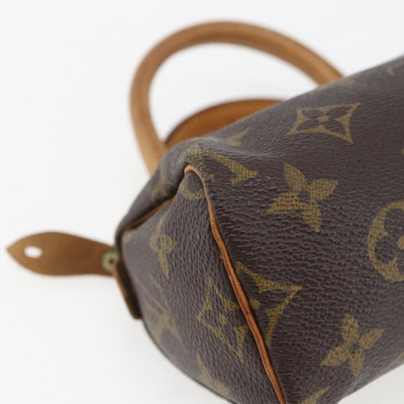 LOUIS VUITTON Monogram Mini Speedy Hand Bag M41534 LV Auth 153703