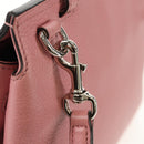 GUCCI Daily Bamboo Bag Leather 2way Pink Silver 370831 527066 Auth 153704V-20