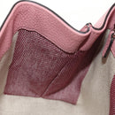 GUCCI Daily Bamboo Bag Leather 2way Pink Silver 370831 527066 Auth 153704V-26