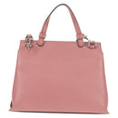 GUCCI Daily Bamboo Bag Leather 2way Pink Silver 370831 527066 Auth 153704V-2