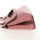 GUCCI Daily Bamboo Bag Leather 2way Pink Silver 370831 527066 Auth 153704V-3