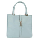 GUCCI Micro GG Canvas Guccissima Jackie Bag Leather Blue 002 1065 Auth 153706-1