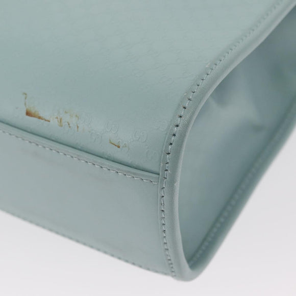 GUCCI Micro GG Canvas Guccissima Jackie Bag Leather Blue 002 1065 Auth 153706