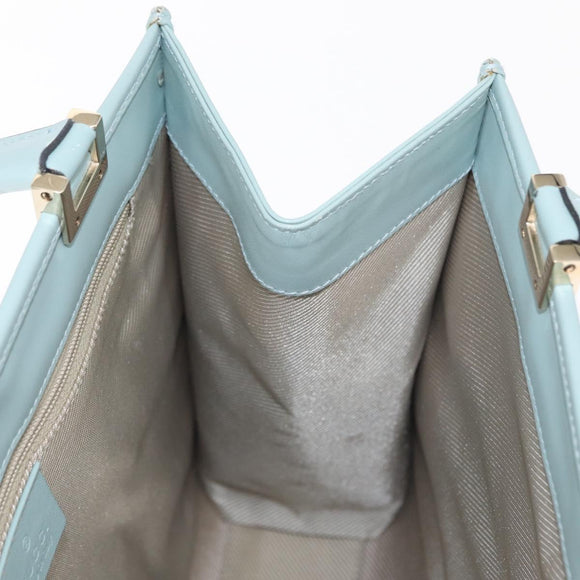 GUCCI Micro GG Canvas Guccissima Jackie Bag Leather Blue 002 1065 Auth 153706