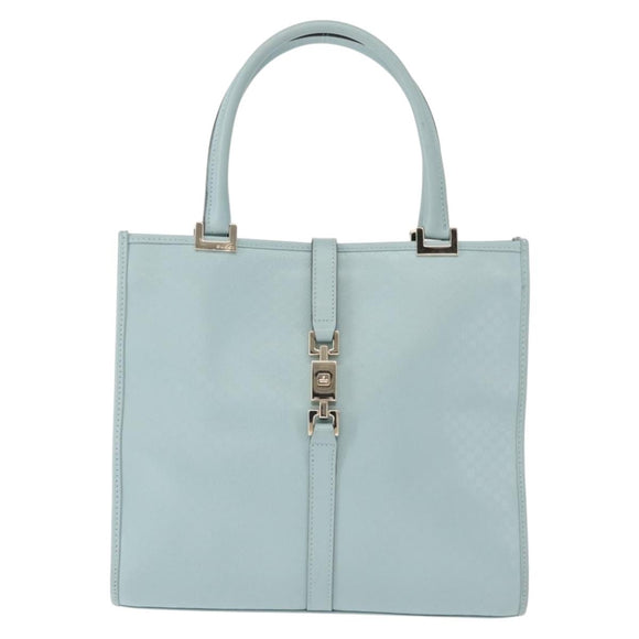 GUCCI Micro GG Canvas Guccissima Jackie Bag Leather Blue 002 1065 Auth 153706