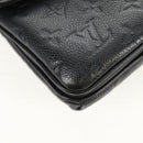 LOUIS VUITTON Monogram Empreinte Twice Shoulder Bag Black M50258 LV Auth 153716V-11