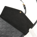 LOUIS VUITTON Monogram Empreinte Twice Shoulder Bag Black M50258 LV Auth 153716V-17