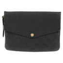 LOUIS VUITTON Monogram Empreinte Twice Shoulder Bag Black M50258 LV Auth 153716V-2