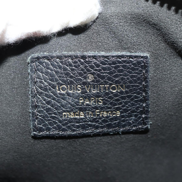 LOUIS VUITTON Monogram Empreinte Twice Shoulder Bag Black M50258 LV Auth 153716V