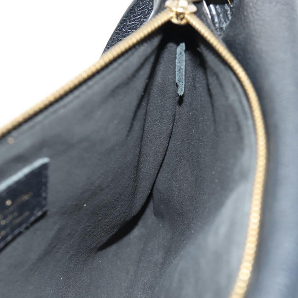 LOUIS VUITTON Monogram Empreinte Twice Shoulder Bag Black M50258 LV Auth 153716V