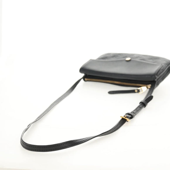 LOUIS VUITTON Monogram Empreinte Twice Shoulder Bag Black M50258 LV Auth 153716V