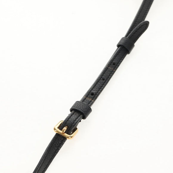 LOUIS VUITTON Monogram Empreinte Twice Shoulder Bag Black M50258 LV Auth 153716V