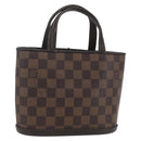 LOUIS VUITTON Damier Ebene Impala Hand Bag SPO LV Auth 153719V-1