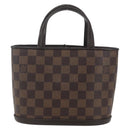 LOUIS VUITTON Damier Ebene Impala Hand Bag SPO LV Auth 153719V-13