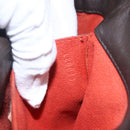 LOUIS VUITTON Damier Ebene Impala Hand Bag SPO LV Auth 153719V-11