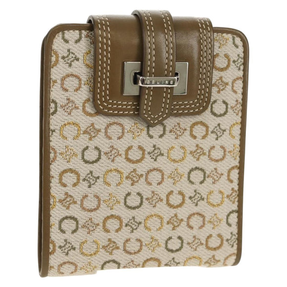 CELINE C Macadam Canvas Bifold Wallet Green Auth 153720V