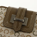 CELINE C Macadam Canvas Bifold Wallet Green Auth 153720V-10