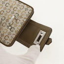 CELINE C Macadam Canvas Bifold Wallet Green Auth 153720V-12