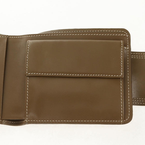 CELINE C Macadam Canvas Bifold Wallet Green Auth 153720V