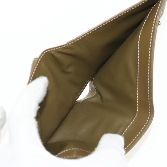 CELINE C Macadam Canvas Bifold Wallet Green Auth 153720V