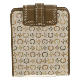 CELINE C Macadam Canvas Bifold Wallet Green Auth 153720V - 0