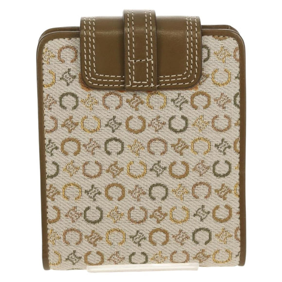 CELINE C Macadam Canvas Bifold Wallet Green Auth 153720V