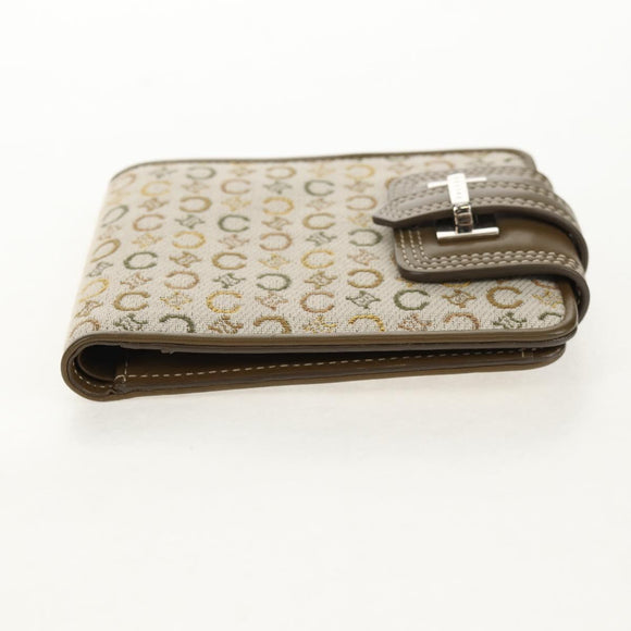 CELINE C Macadam Canvas Bifold Wallet Green Auth 153720V