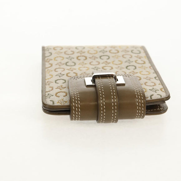 CELINE C Macadam Canvas Bifold Wallet Green Auth 153720V