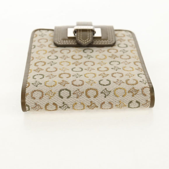 CELINE C Macadam Canvas Bifold Wallet Green Auth 153720V