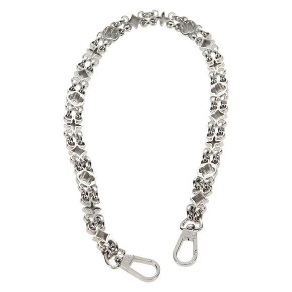 LOUIS VUITTON Chain Strap metal 22.4"" Silver LV Auth 153721M