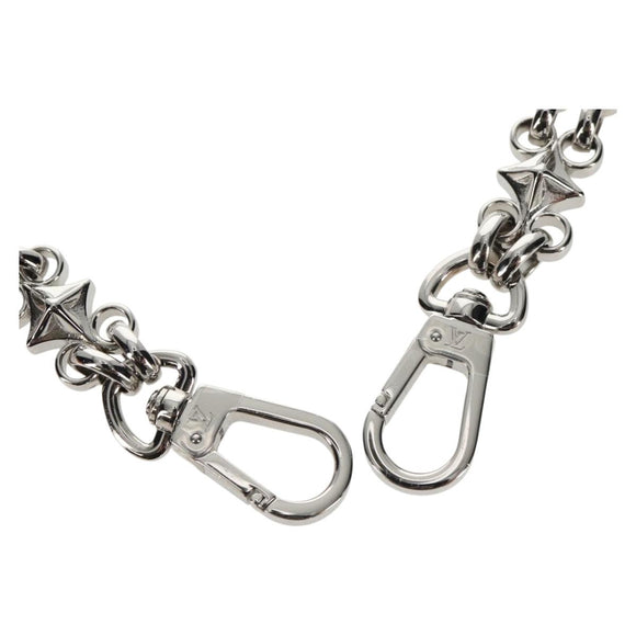 LOUIS VUITTON Chain Strap metal 22.4"" Silver LV Auth 153721M