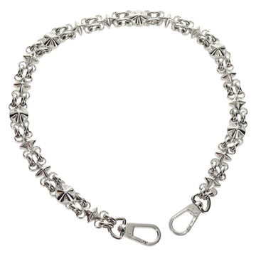 LOUIS VUITTON Chain Strap metal 22.4"" Silver LV Auth 153722M