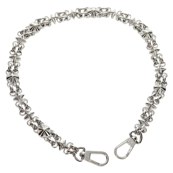 LOUIS VUITTON Chain Strap metal 22.4"" Silver LV Auth 153722M