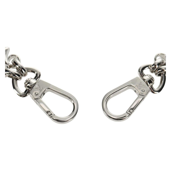 LOUIS VUITTON Chain Strap metal 22.4"" Silver LV Auth 153722M