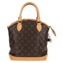 LOUIS VUITTON Monogram Lockit Hand Bag M40102 LV Auth 153725V-2