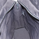 HERMES Her Line MM Hand Bag Canvas Gray Silver Auth 153727-18