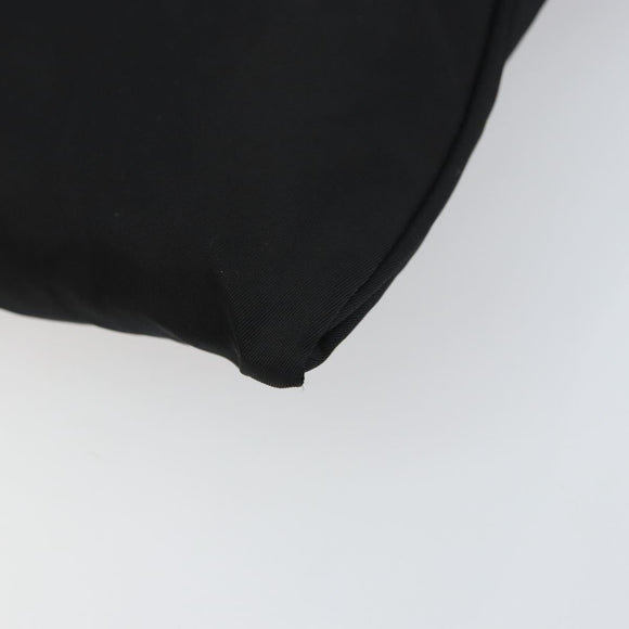 PRADA Shoulder Bag Nylon Black Silver Auth 153729