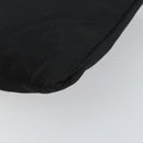 PRADA Shoulder Bag Nylon Black Silver Auth 153729-12