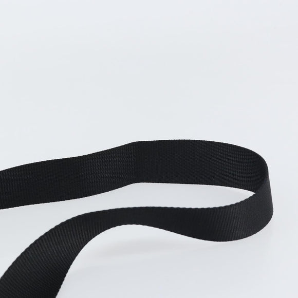 PRADA Shoulder Bag Nylon Black Silver Auth 153729