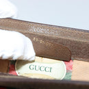 GUCCI GG Supreme Web Sherry Line Clutch Bag PVC Beige Gold 89 01 032 Auth 153730-12