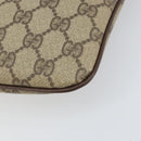 GUCCI GG Supreme Web Sherry Line Bag PVC Beige Gold 904 02 047 Auth 153731-14