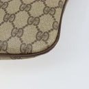 GUCCI GG Supreme Web Sherry Line Bag PVC Beige Gold 904 02 047 Auth 153731-16