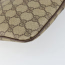 GUCCI GG Supreme Web Sherry Line Bag PVC Beige Gold 904 02 047 Auth 153731-17