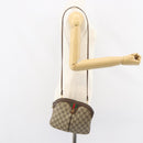 GUCCI GG Supreme Web Sherry Line Bag PVC Beige Gold 904 02 047 Auth 153731-22