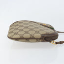 GUCCI GG Supreme Web Sherry Line Bag PVC Beige Gold 904 02 047 Auth 153731-3