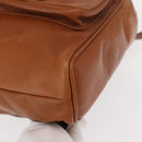 GUCCI Bamboo Backpack Leather Brown Gold 003 1956 0030 Auth 153732-12