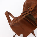 GUCCI Bamboo Backpack Leather Brown Gold 003 1956 0030 Auth 153732-18