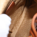 GUCCI Bamboo Backpack Leather Brown Gold 003 1956 0030 Auth 153732-20